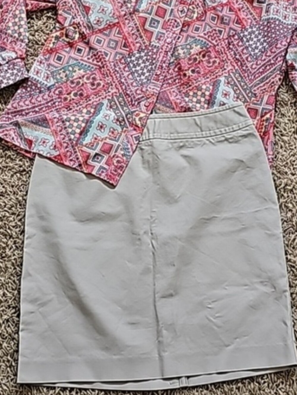 NWOT Banana Republic Penci Skirt Khaki Neutral 6/Medium Stretch Cotton